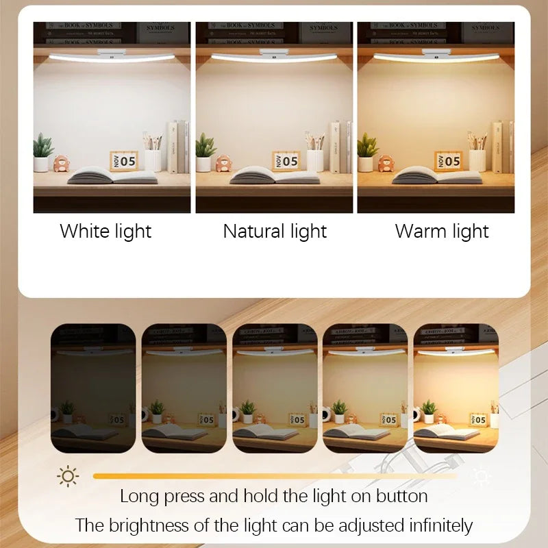 Rechargeable LED Magnetic Light with Touch & Remote Control - Warm to Cool White, Type-C Fast Charging