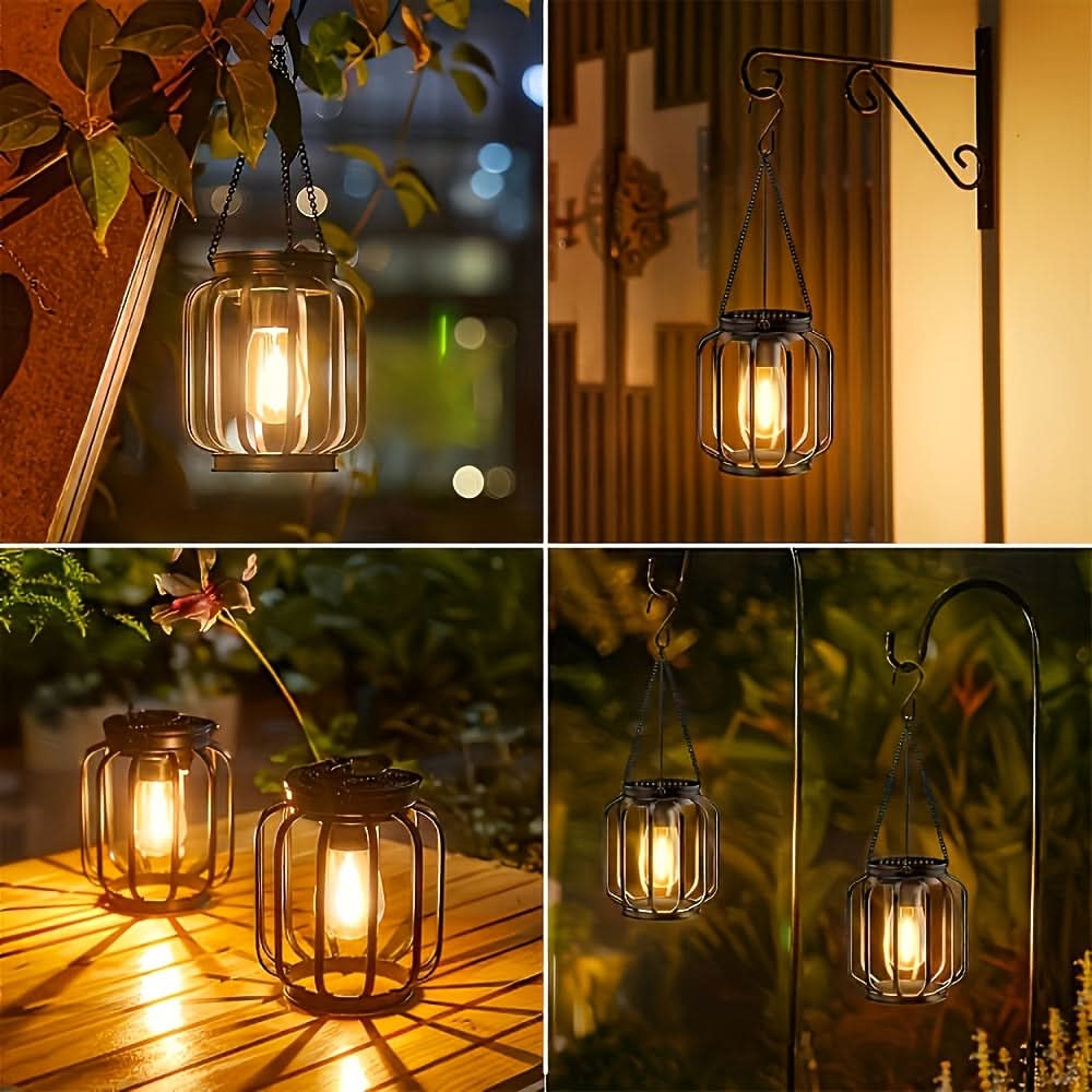 Solar Lantern for Patio and Porch – Warm Glow Lighting