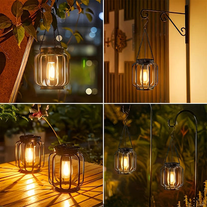 Solar Lantern for Patio and Porch – Warm Glow Lighting