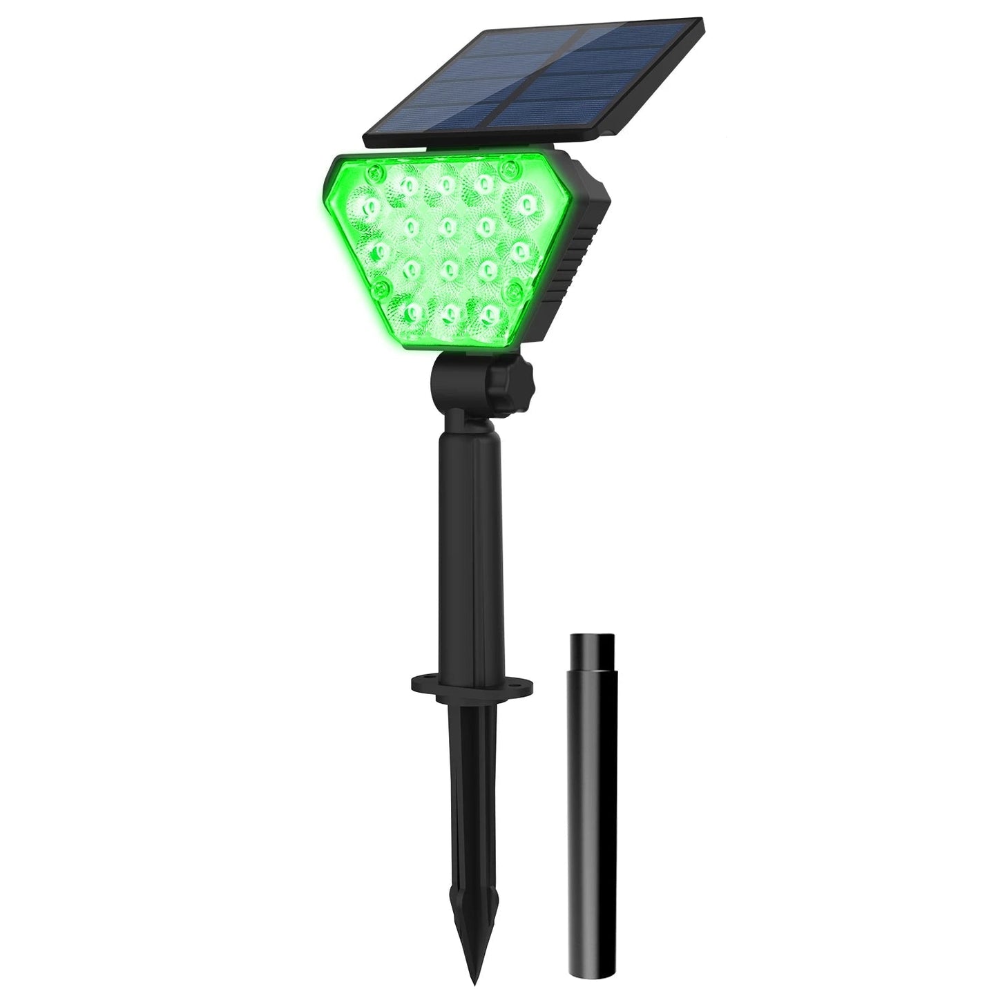 Solar LED Garden Light in Green | Waterproof IP65 | Outdoor Wall & Lawn Lighting
