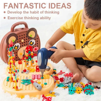 Creative Builder Set with Toy Drill | Imaginative Construction Kit