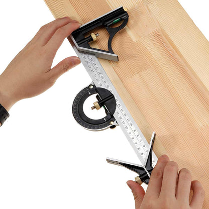 Adjustable Ruler - Versatile Set with Movable Angle Measuring Tool