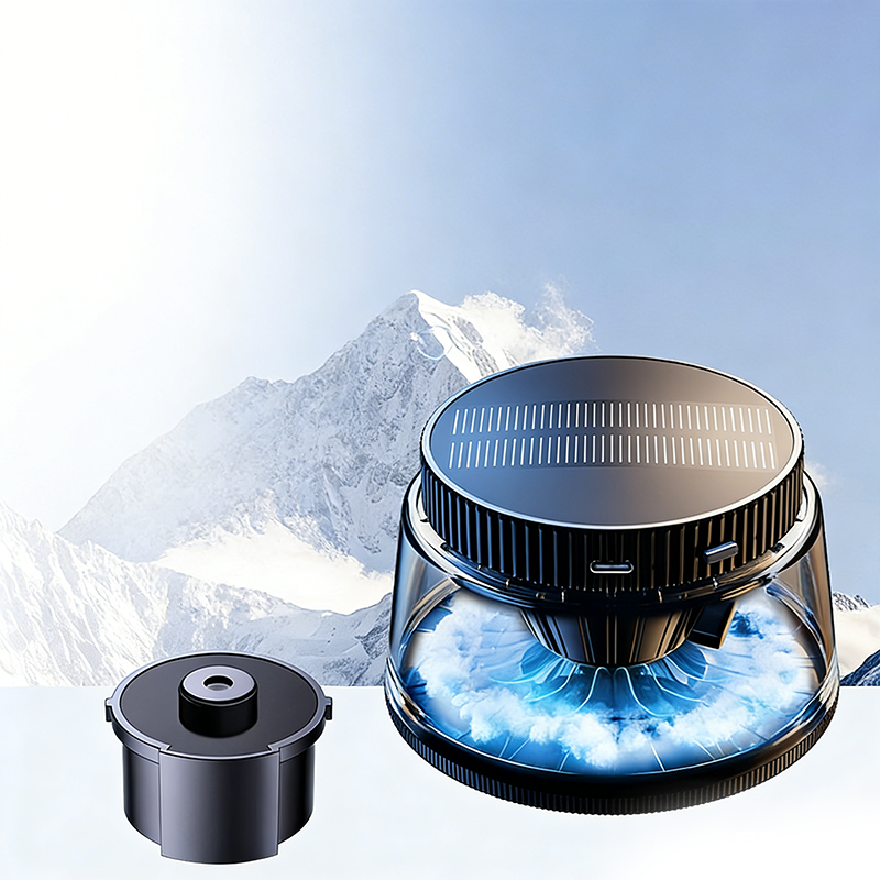 Hand-Free Car Air Freshener with Soothing Mist and Light
