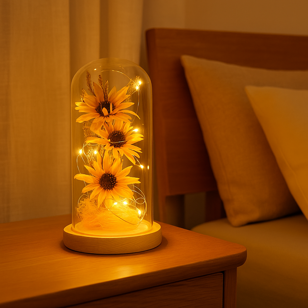 Cozy Sunflower Lamp for Soothing and Brightening Any Room