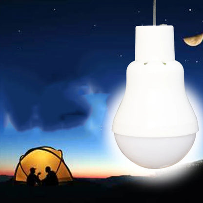 Rechargeable Solar Panel Camping Light | Portable Hook Lamp for Outdoor & Garden with Solar-LED Bulb