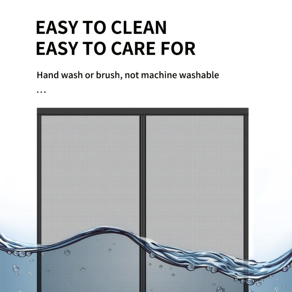 Hands-Free Magnetic Mosquito Screen Curtain for Insect Protection