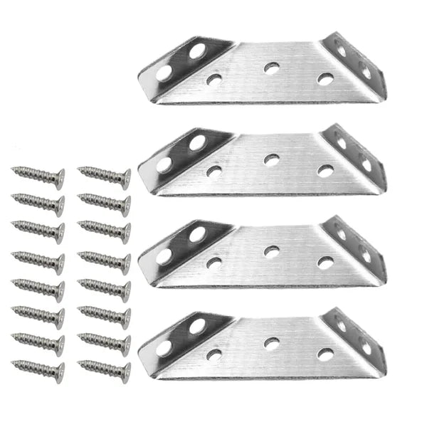 Stainless Steel Corner Brackets for Enhanced Furniture Stability