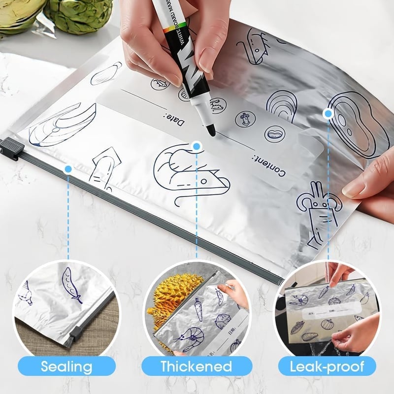 EcoSeal – Reusable Food Storage Bags for Freshness