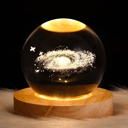 3D Crystal Night Light - Colour Changing Mood Lamp