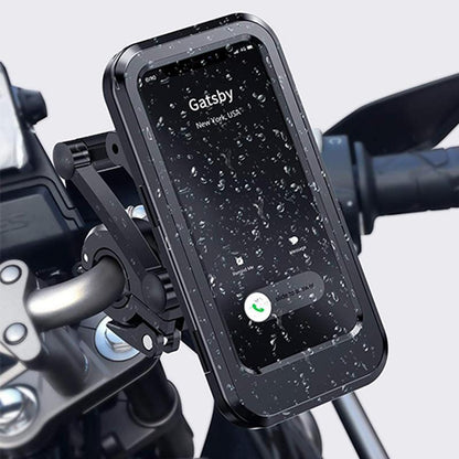 Waterproof Phone Mount with USB and 15W Wireless Charger for Bicycles