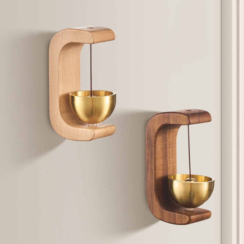 Wooden Magnetic Door Chime with Gentle Melody | Easy Install