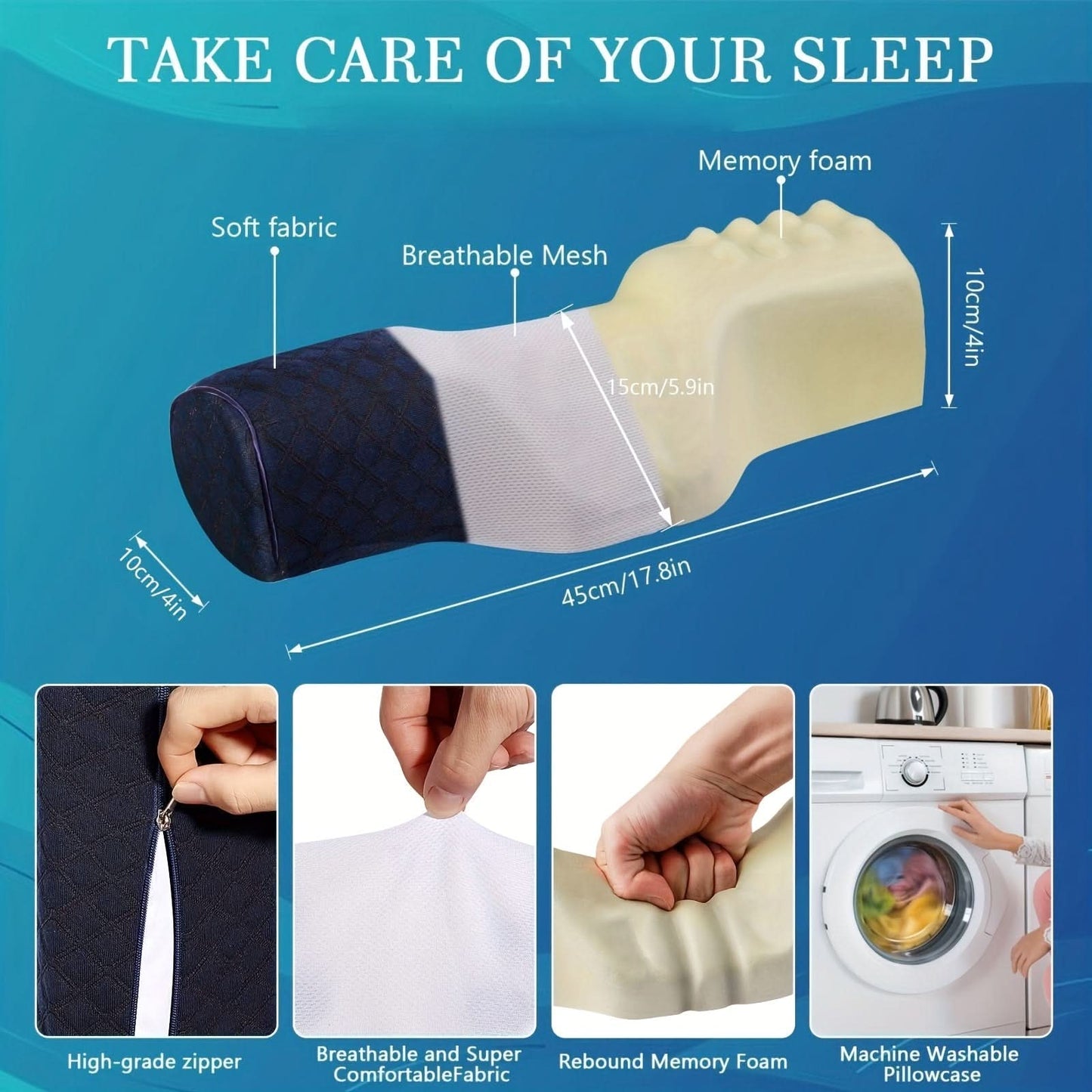 Travel Pillow for Cervical Support – Neck Rest Cushion