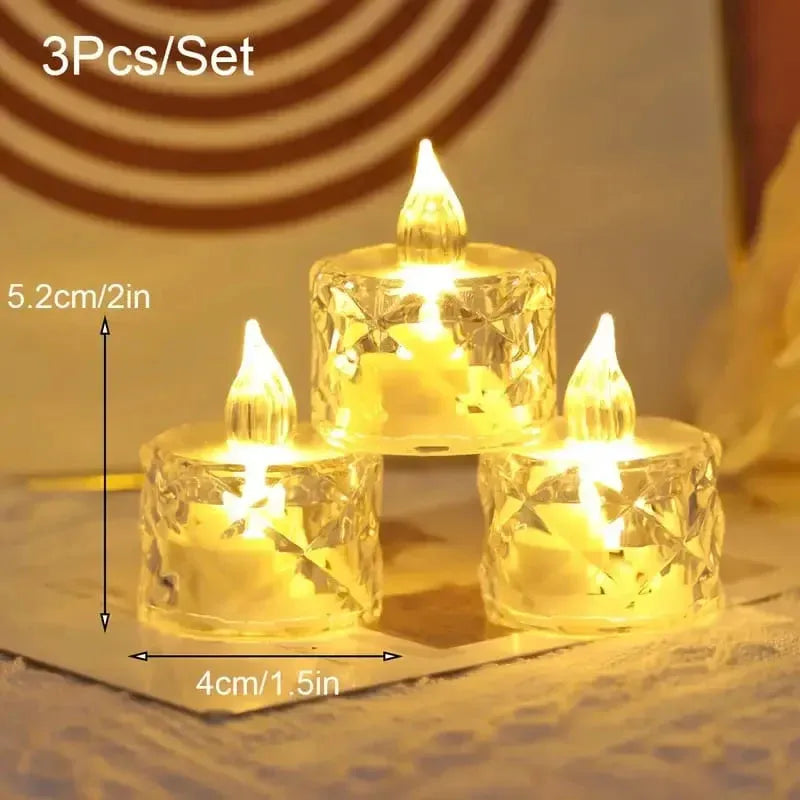 Buy 2 Get 1 Free | Flameless Crystal Candle - Last Day Discount
