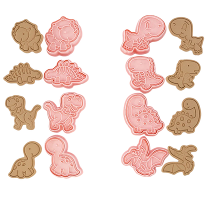 8-Piece Fun Character Cookie Cutter Set for Creative Baking