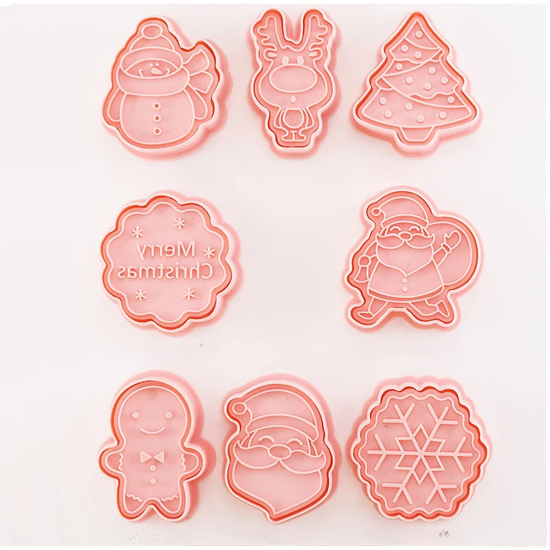 8-Piece Fun Character Cookie Cutter Set for Creative Baking