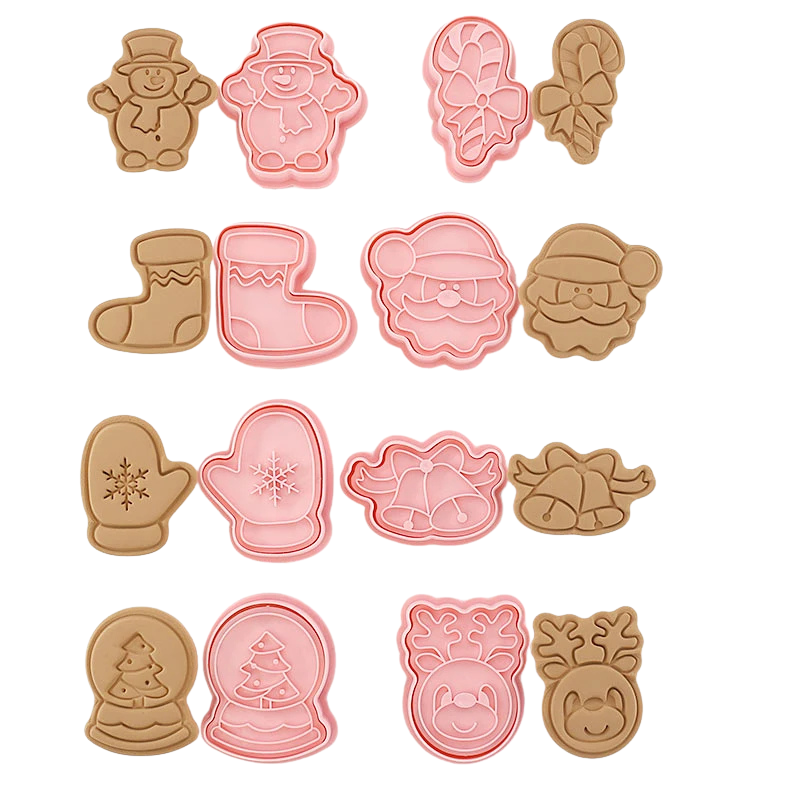 8-Piece Fun Character Cookie Cutter Set for Creative Baking