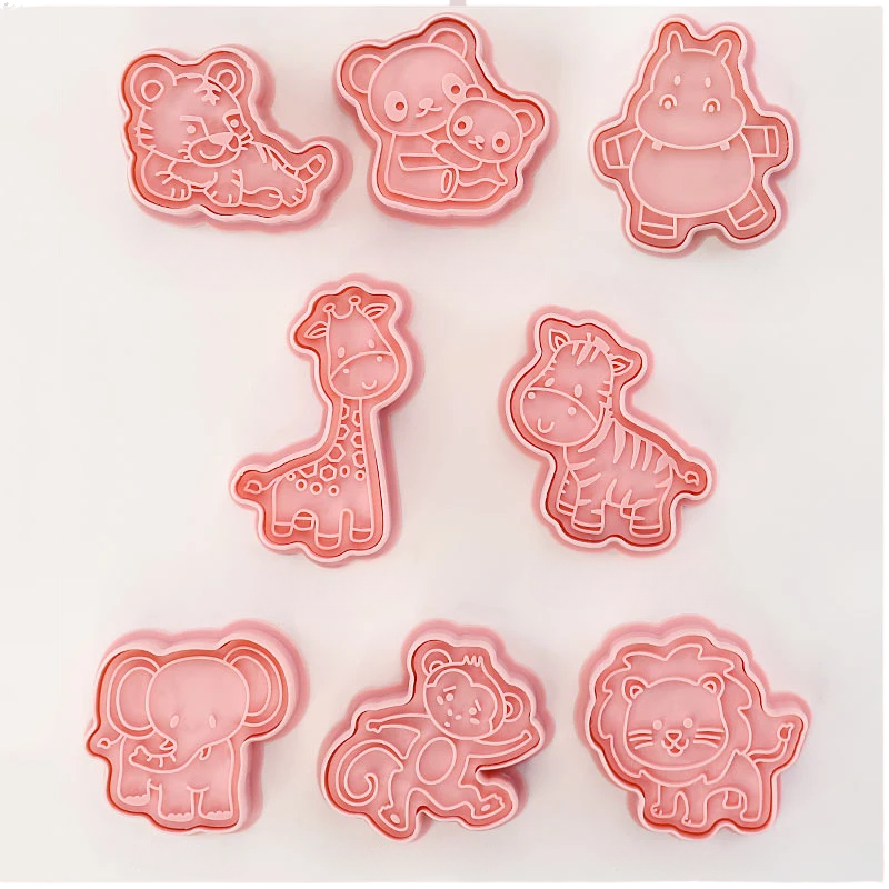 8-Piece Fun Character Cookie Cutter Set for Creative Baking