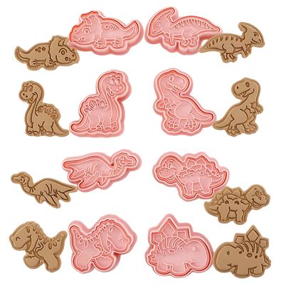 8-Piece Fun Character Cookie Cutter Set for Creative Baking
