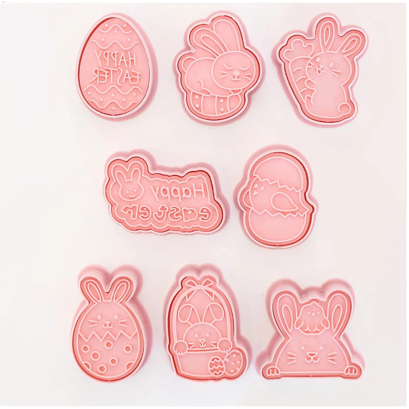 8-Piece Fun Character Cookie Cutter Set for Creative Baking