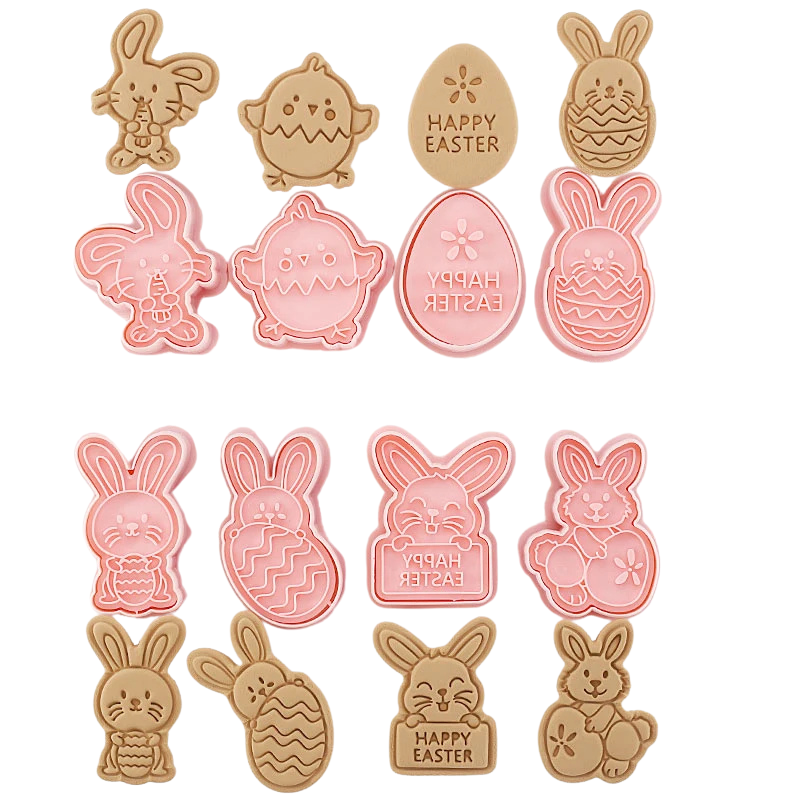 8-Piece Fun Character Cookie Cutter Set for Creative Baking
