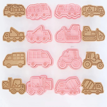 8-Piece Fun Character Cookie Cutter Set for Creative Baking