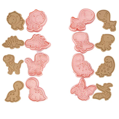 8-Piece Fun Character Cookie Cutter Set for Creative Baking