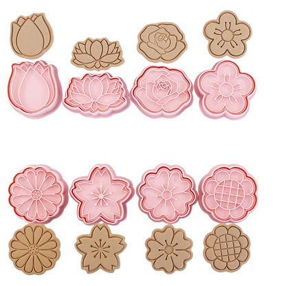 8-Piece Fun Character Cookie Cutter Set for Creative Baking