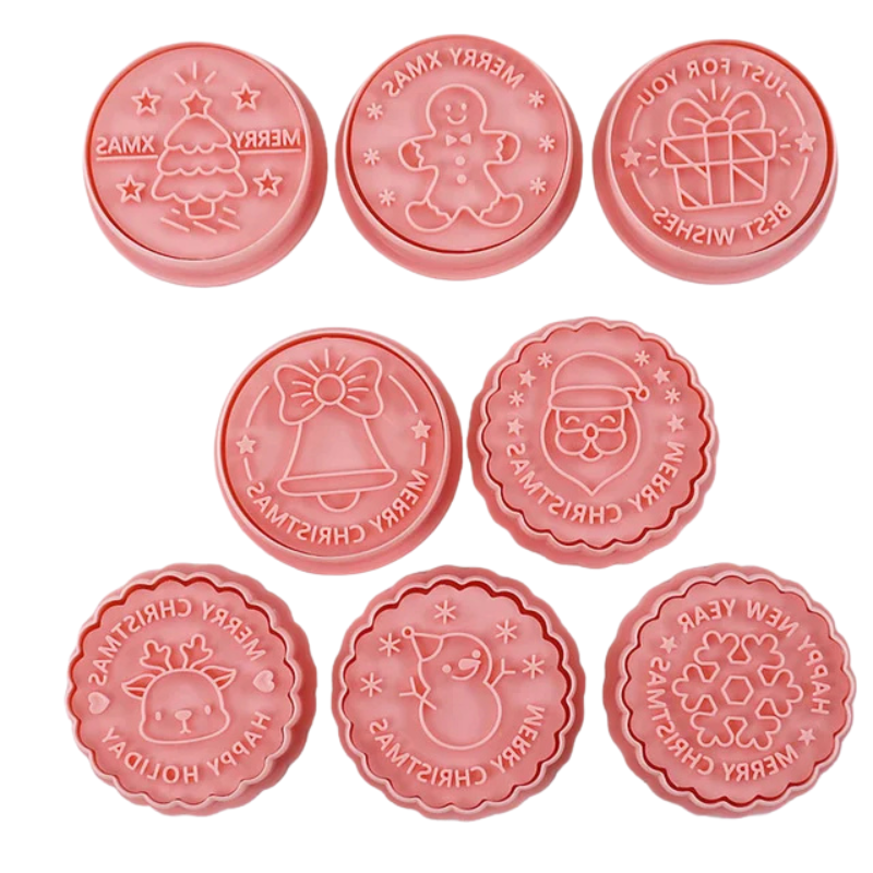 8-Piece Fun Character Cookie Cutter Set for Creative Baking