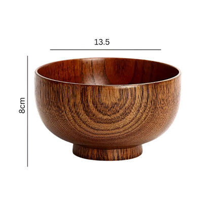 Charming Handcrafted Wooden Serving Bowl
