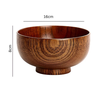 Charming Handcrafted Wooden Serving Bowl