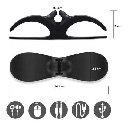 5+5 FREE | Self-Adhesive Cable Organizer - Cord Management Solution