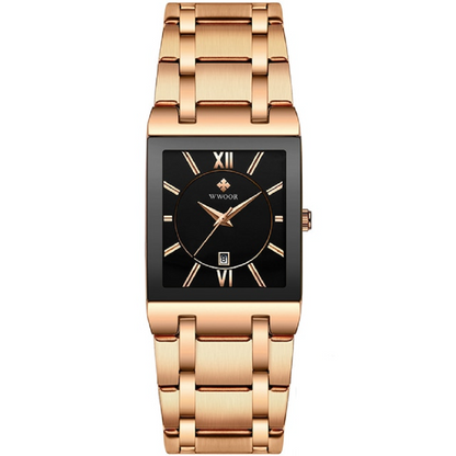 Waterproof Quartz Watch for Men - Stainless Steel Wrist Timepiece