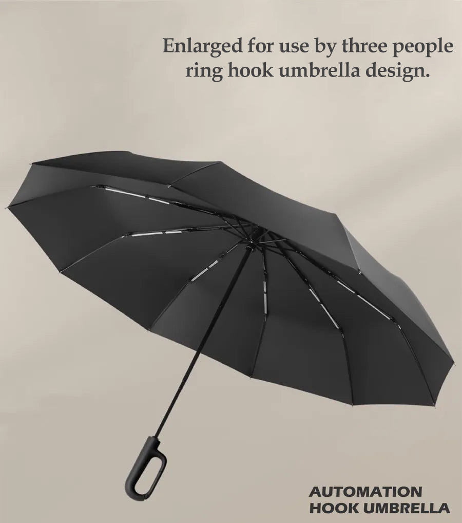 Hands-Free Umbrella with Unique Ring Handle