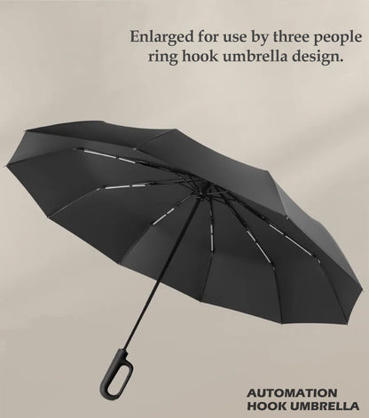 Hands-Free Umbrella with Unique Ring Handle