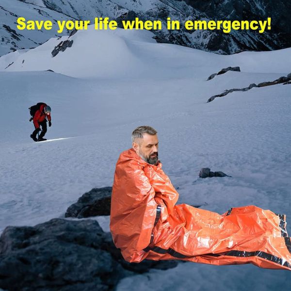 Emergency Thermal Sleeping Bag | Lightweight & Compact for Outdoor Use