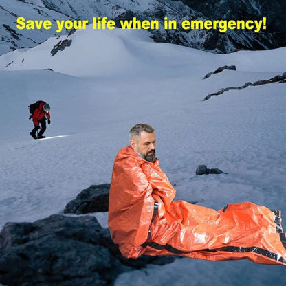 Emergency Thermal Sleeping Bag | Lightweight & Compact for Outdoor Use