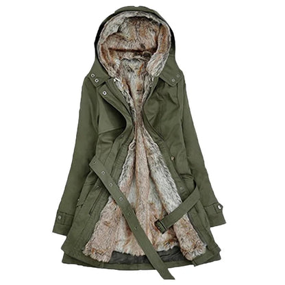 Imitation Leather Winter Coat for Warmth and Comfort