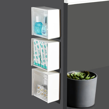 Wall-Mounted Folding Lid Storage Box