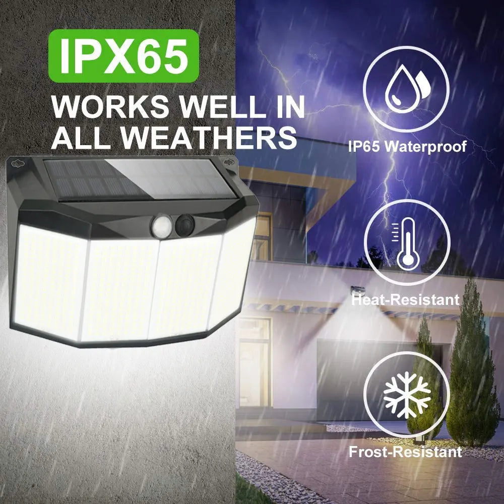 576 LED Outdoor Solar Light with Motion Sensor | 3 Modes | IP65 Waterproof