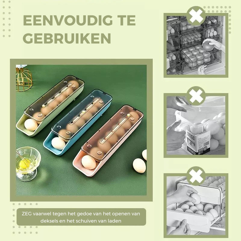 Effortless Egg Protection and Space-Saving Storage Solution