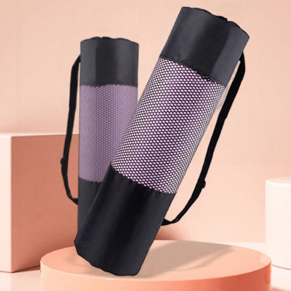 Active Yoga Mat Bag - Black - Oxford Fabric - Breathable Mesh