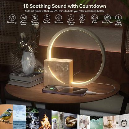 Bedside Lamp with Alarm Clock Function