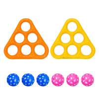 Orange (3 Pink Balls + 3 Blue Balls + 1 Triangle)