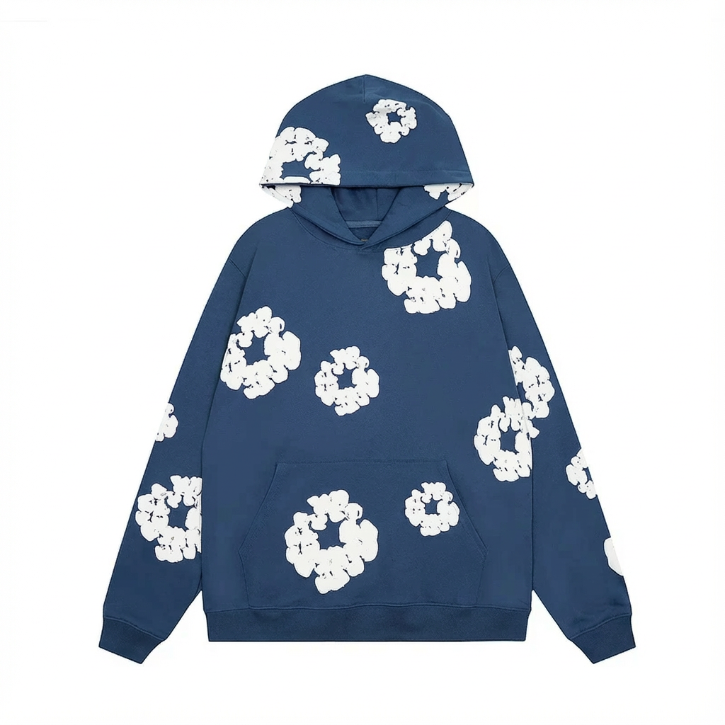 Chic Spring Sweatshirt for Men – Elegant Floral Design and Comfort