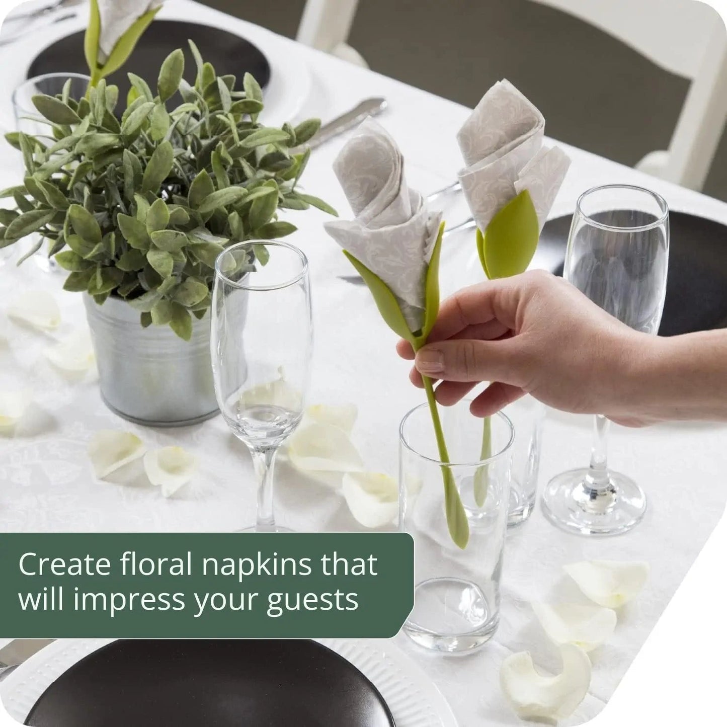 Transform Napkins into Stunning Flower Arrangements - Buy 1 Get 1 Free
