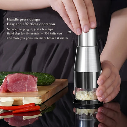Onion and Garlic Chopper - Manual Press Cutter