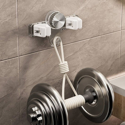 Wall-Mounted Organizer for Mops and Brooms | 4 Holders + 5 Hooks