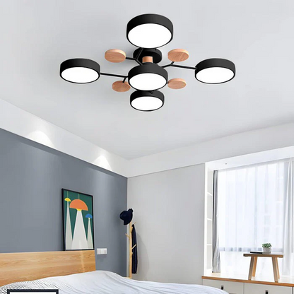 Contemporary LED Flush Mount Ceiling Fixture - Modern Bright Light