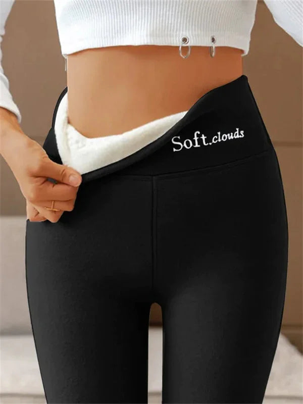 Cashmere-Lined Winter Leggings for Cozy Warmth
