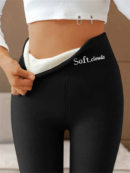 Cashmere-Lined Winter Leggings for Cozy Warmth